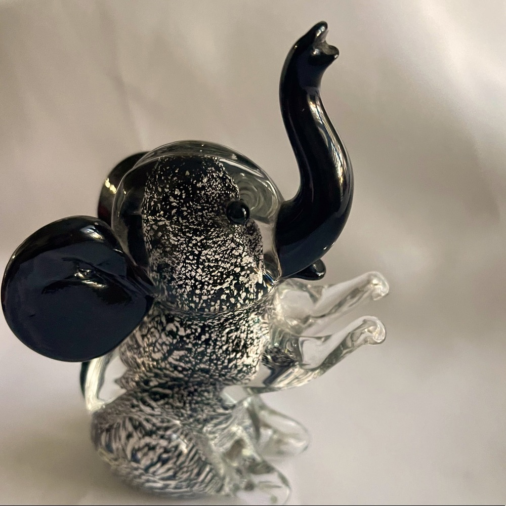 Murano Glass Elephant Figurine